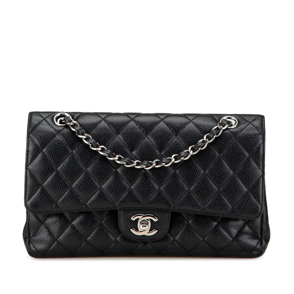 Pre-Loved Chanel Medium Classic Caviar Double Flap - Picture 1 of 12